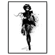 Plakat - Kobieta z afro