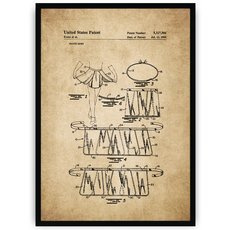 Plakat na starym papierze - spódnica do tańca