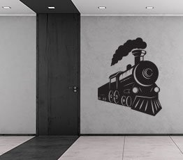 Naklejka na ścianę - Lokomotywa