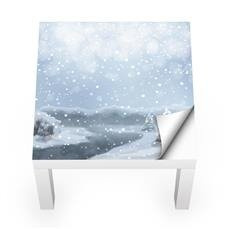 Naklejka na stolik LACK IKEA - Zimowa kraina 0019