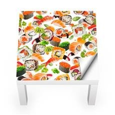 Naklejka na stolik LACK IKEA - Uczta sushi 0196