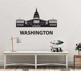 Naklejka na ścianę - Washington