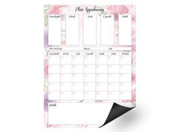 Miesięczny planer magnetyczny - Pastelowe kwiaty