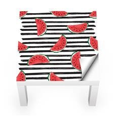 Naklejka na stolik LACK IKEA - Pasiaste arbuzy 0208