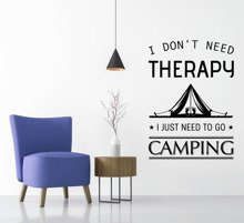 Naklejka na ścianę Camping Therapy