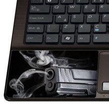 Naklejka pod nadgarstek - Dymiąca lufa 0251