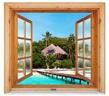 Naklejka na ścianę Okno 3D Niebiańska plaża 0069