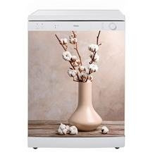 Mata na zmywarkę - Kwiaty bawełny w wazonie 0613