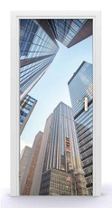 Naklejka na drzwi - Szczyty wieżowców 0705