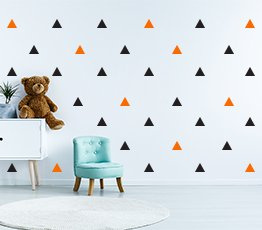 Naklejki skandynawskie na ścianę - Trójkąty