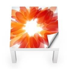 Naklejka na stolik LACK IKEA - Pomarańczowe płatki 0177
