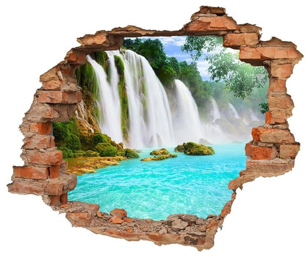 Naklejka na ścianę Dziura 3D Wodospad Detian 0127