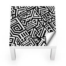 Naklejka na stolik LACK IKEA - Etniczny wzór v2 0069
