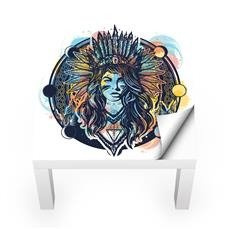 Naklejka na stolik LACK IKEA - Indianka 0102