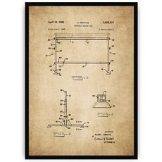 Plakat na starym papierze - drążek baletowy