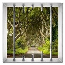 Naklejka na ścianę Okno 3D Dziwne drzewa 0011