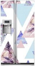 Mata na lodówkę side-by-side - Tropikalne trójkąty 0612