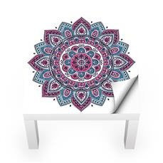 Naklejka na stolik LACK IKEA - Indiański floral 0080