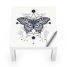 Naklejka na stolik LACK IKEA - Aztecki motyl 0064