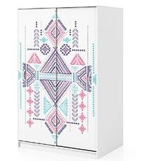 Naklejka na szafę - Etniczny wzór 0316