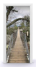 Naklejka na drzwi - Wąski most 0659