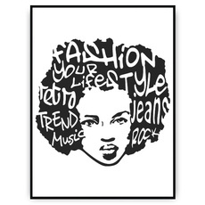 Plakat - Kobieta afro