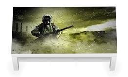 Naklejka na stolik kawowy LACK IKEA - Wojna chemiczna 0013