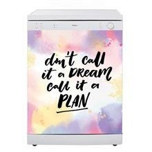 Naklejka na zmywarkę - Planuj zamiast marzyć 0686