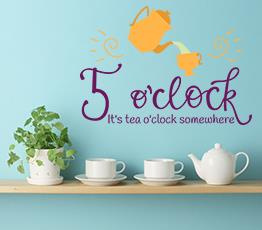 Naklejka na ścianę - 5 o clock - 0033