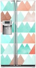 Mata na lodówkę side-by-side - Kolorowe góry 0600