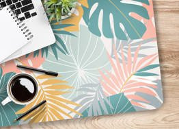 Podkładka na biurko - Pastelowe Liście