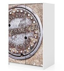 Naklejka na szafę - Studzienka kanalizacyjna 0218