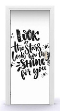 Naklejka na drzwi - Gwiazdy świecą dla ciebie 0607