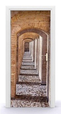 Naklejka na drzwi - Rząd łuków 0651