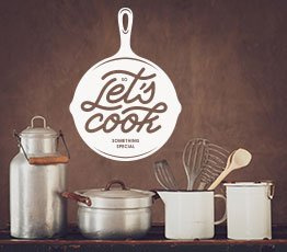 Naklejka na ścianę - Let's cook - 0013
