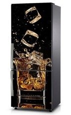 Naklejka na lodówkę - Whisky z lodem 0511