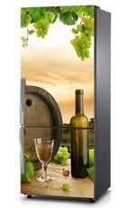 Naklejka na lodówkę - Wino i winogrona 0069
