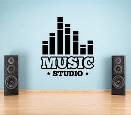 Naklejka na ścianę Studio Muzyczne