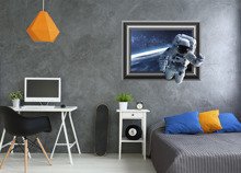 Naklejka na ścianę obraz 3D - Astronauta 0001