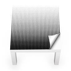 Naklejka na stolik LACK IKEA - Czarne kropeczki 0181
