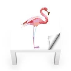 Naklejka na stolik LACK IKEA - Różowy flaming 0205