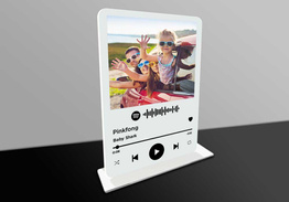 Personalizowana tabliczka na szkle akrylowym - Spotify
