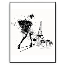 Plakat - Kobieta z Paryża