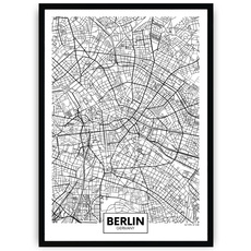 Plakat na białym tle - Berlin