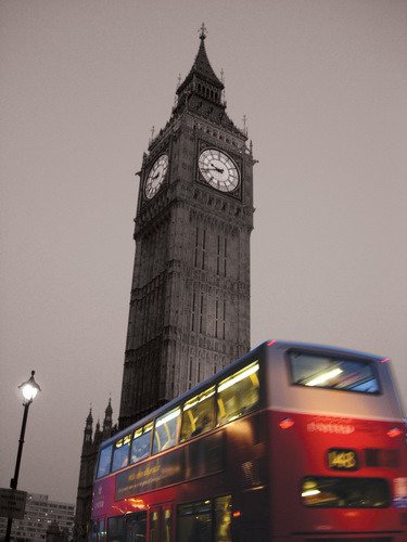 Fototapeta - Big Ben i bus - 0075