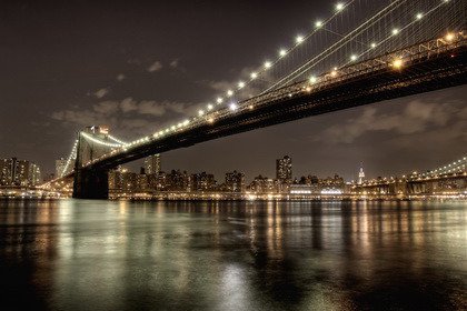 Fototapeta - Brooklyn Bridge sepia - 0083