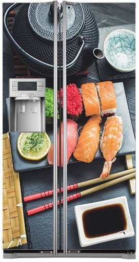 Mata na lodówkę side-by-side - Porcja sushi 0536