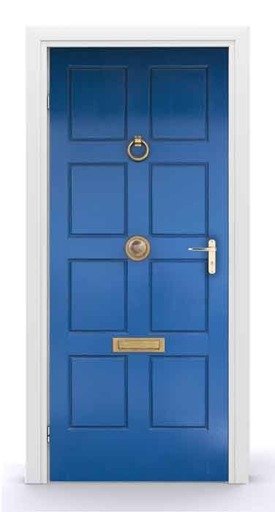 Naklejka na drzwi - Drzwi do domu 0641