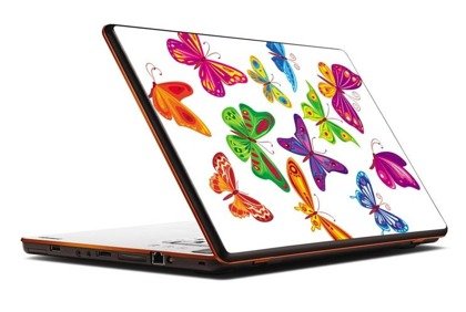 Naklejka na laptopa - Barwne motyle 0150
