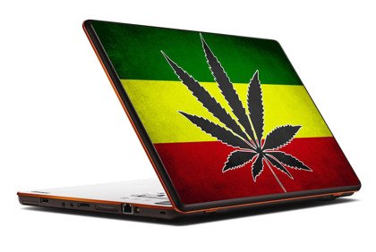 Naklejka na laptopa - Flaga Rasta